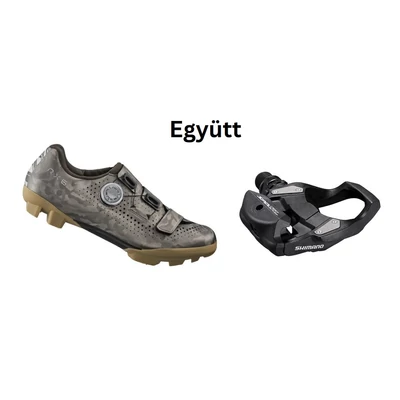 Shimano Cipő Országúti Rc300 Női Pasztellzöld + Pedál Spd-Sl Pdrs500 Stoplival