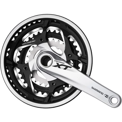 Shimano HAJTÓMŰ XT 170MM TREKKING 48/36/26 HOLLOTECH2 KÖZÉPRÉSSZEL 10-ES EZÜST