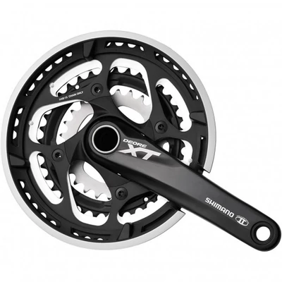 Shimano HAJTÓMŰ XT 175MM TREKKING 44/32/22 HOLLOTECH2 KÖZÉPRÉSSZEL 10-ES FEKETE 
