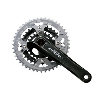Shimano HAJTÓMŰ DEORE 170-26/36/48 9-ES INTEGRÁLT HOLLOTECH2 KÖZÉPRÉSSZEL FEKETE LV