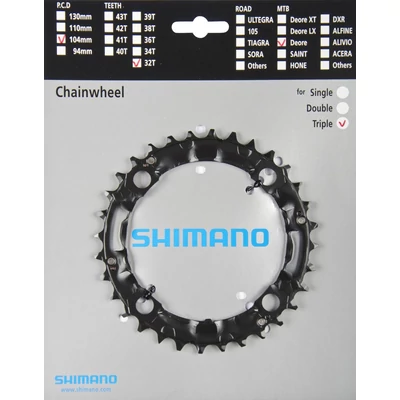 Shimano Lánckerék 32F Fcm445 Fcm480 Fcm470 Fekete