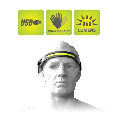 Spyral Fejlámpa 350 Lm Multi Funkciós Usb