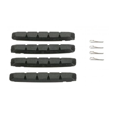 SwissStop Fékpofa RX Plus V-fékhez fekete csak gumi 4 db