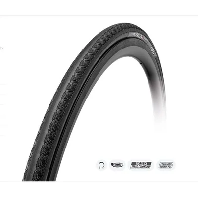 TUFO Külső Tubeless Ready(belső nélküli)COMTURA 5 TR 28mm-622 (700x28C) 300 gr. 4 - 6 bar (60-90 p.s.i.) - FEKETE