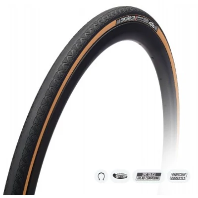 TUFO Külső Tubeless Ready(belső nélküli)COMTURA 5 TR 25mm-622 (700x25C) 280 gr. 5 - 7 bar (75-100 p.s.i.) - beige/fekete