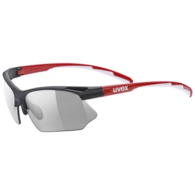 UVEX SZEMÜVEG SPORTSTYLE 802 VARIO, BLACK RED WHITE/SMOKE (2301)