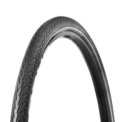 Vee Tire kerékpáros külső gumi 37-622 28x1,40 VRB292 Easy Street, 1,5mm defektvédelemmel, reflektoros, fekete (B29266)