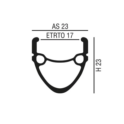 VeloGo Abroncs 20&quot; (406) 36H alu df. fekete MI