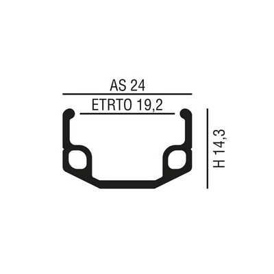 VeloGo Abroncs 24&quot; (507) 36H alu szimpla ezüst SI