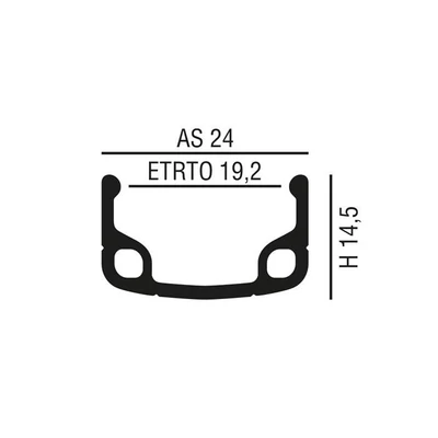VeloGo Abroncs 28&quot; (622) 36H alu szimpla RI