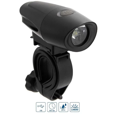 VeloGo Lámpa első 1x1W led USB 100 Lumen