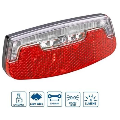 VeloGo Lámpa hátsó csomagtartóra állófényes