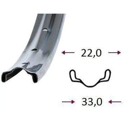 Velotech Felni 28x1,1/2 acél 36H