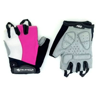 Velotech Kesztyű felnőtt rövid pink