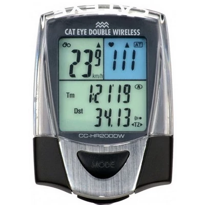 Cateye Computer 9 Funkcios Dupla Wireless Fekete Cchr200dwb