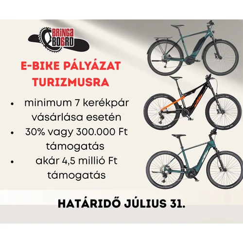 E-bike beszerzési program 2025 (Turizmusra)