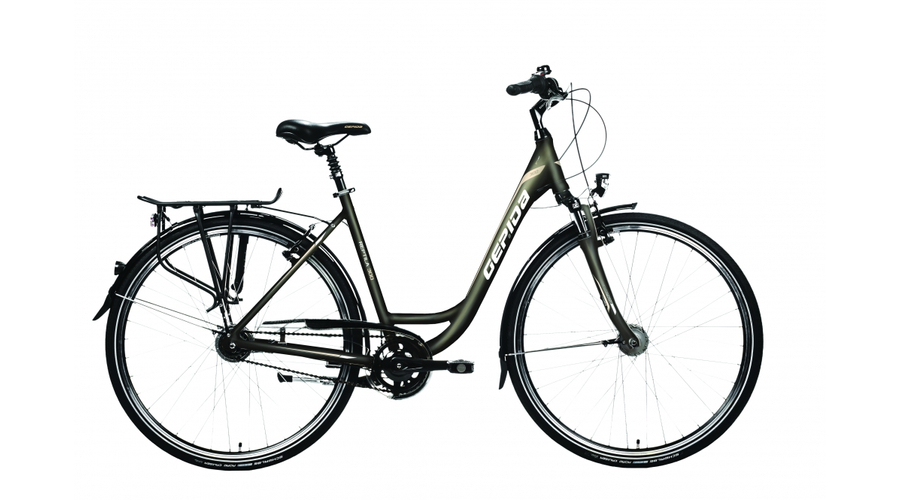 Gepida REPTILA 300 NŐI W 2017 akciós City kerékpár 45cm, fekete, bordó - kerékpár webáruház